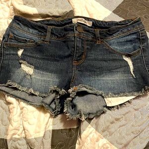 Blue jeans shorts